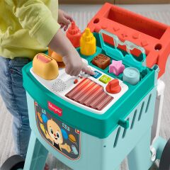 JLM95 Fisher-Price Eğlen ve Öğren 4ü 1 Arada Alışveriş Sepeti Yürüteç