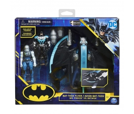 037700 Bat-Tech Flyer + Batman ve Mr.Freeze 10 cm Figür +3 yaş