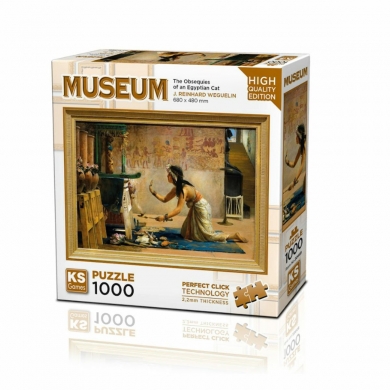 20668 The Obsequies Of An Egyptian Cat 1000 Parça Puzzle -KS Puzzle
