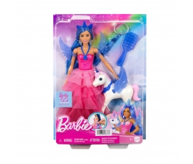 HRR16 Barbie Mavi Saçlı Prenses Bebek