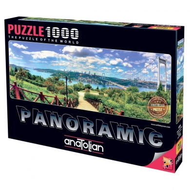 1028 Anatolian Otağtepe\'den Boğaz 1000 parça Panaromic Puzzle