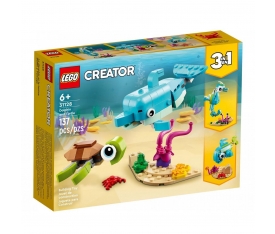 31128 Lego Creator Yunus ve Kaplumbağa 3ü1 arada,137 parça +6 yaş