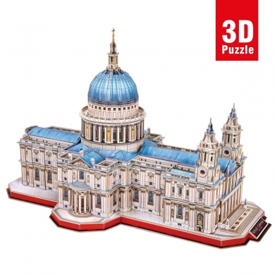 MC270 Cubic Fun Aziz Paul Katedrali (Büyük boy ve iç görünümlü) 643 parça / 3 Boyutlu Puzzle