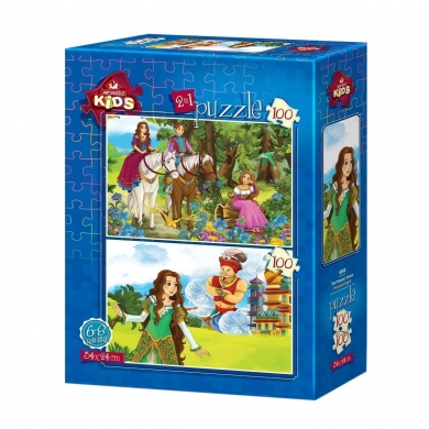 5643 Prensesin Hayali 2x100 Parça Art Puzzle