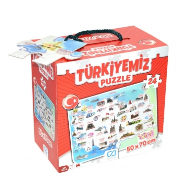5079 CA Games, Türkiyemiz / 24 parça Puzzle / +3 yaş