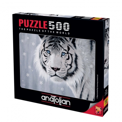 3613 Anatolian Beyaz Kaplan / 500 Parça Puzzle