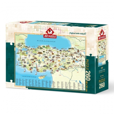 4288 Art Puzzle Türkiye Kültür Haritası 260 Parça