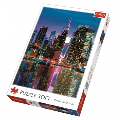 37261 Trefl Puzzle Full Moon Over The Manhattan 500 Parça Puzzle