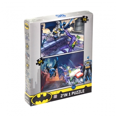 BT7616 Laço Kids Batman 2\'li Puzzle / 35+60 Parça Puzzle