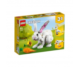 31133 Lego Creator 3in1 - Beyaz Tavşan 258 parça +8 yaş