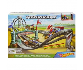 GHK15 Hot Wheels, Mario Kart Çılgın Dönüş Parkuru Yarış Seti / +5 yaş