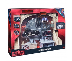 1068398 Batman Batcave Film Anları 1 araç + 2 figür -Spinmaster
