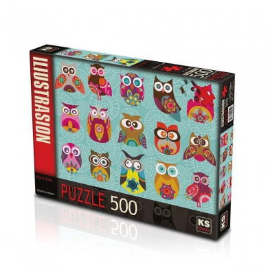 20011 Puzzle 500/MULTİ OWLS