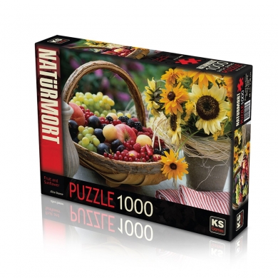 11227 KS Meyve ve Ayçiçeği - Fruit and Sunflower 1000 parça Puzzle