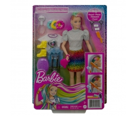 GRN81 Barbie, Leopar Desenli Saçlar Bebeği