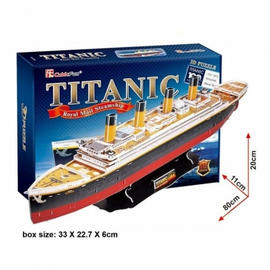 T4011H Cubic Fun, Titanic 113 parça / 3 Boyutlu Puzzle