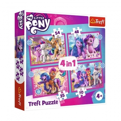 PUZZLE-34375 My Little Pony Movie 2021 4IN1 Puzzle