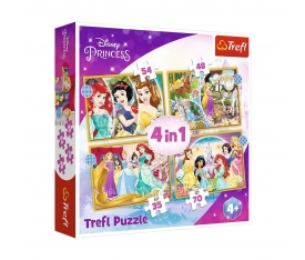 PUZZLE-34385 Disney Princess 4IN1 Puzzle