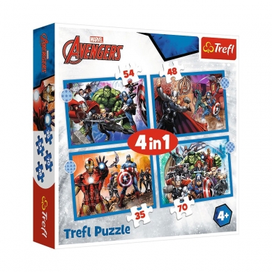 PUZZLE-34386  The Avengers 4IN1  Puzzle