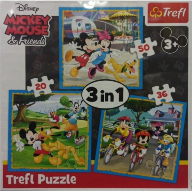 PUZZLE-34846 Disney 4IN1  Puzzle