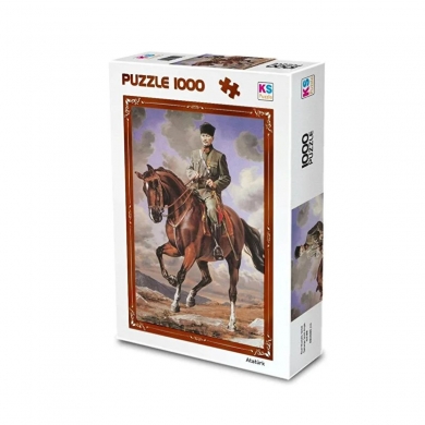 20726  Gazi Mustafa Kemal Sakarya Adlı Atıyla 1000 Parça Puzzle -KS Puzzle