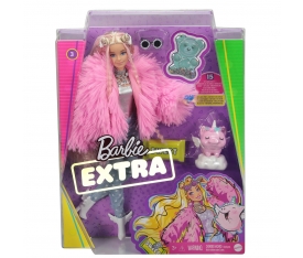 GRN28 Barbie Extra - Pembe Ceketli Bebek
