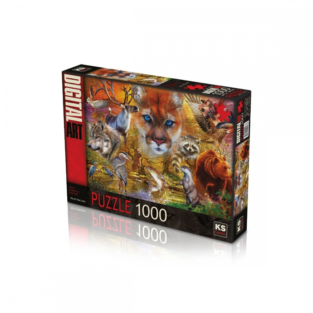20567 KS, North American Animals, 1000 Parça Puzzle