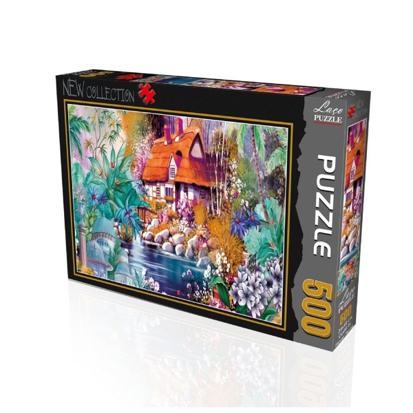 LC7220 Laço, Flower House, 500 Parça Puzzle