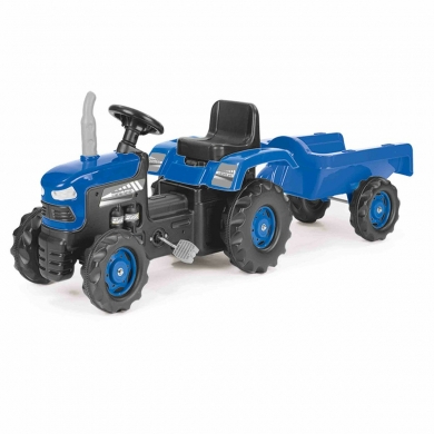 8253 Dolu Römorklu Pedallı Traktör -Mavi