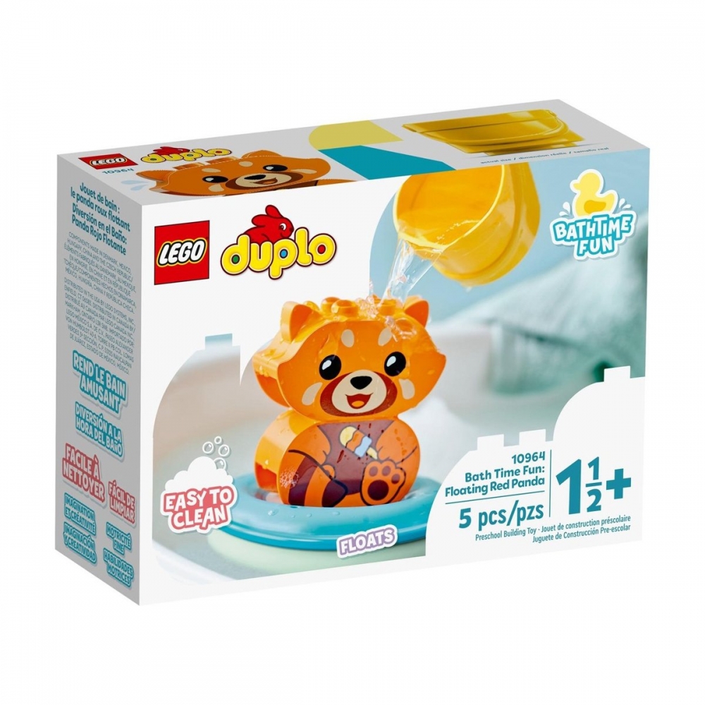 10964 LEGO® Duplo® Banyo Zamanı Eğlencesi: Yüzen Kırmızı Panda, 5 parça, +1,5 yaş