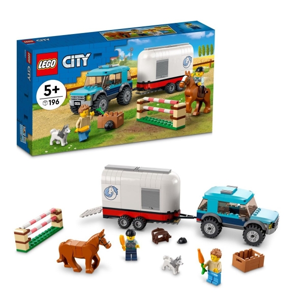60327 Lego City - At Nakliye Aracı, 196 parça, +5 yaş