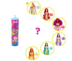 HDN68 Renk Değiştiren Sürpriz Barbie Gökkuşağı Deniz Kızı Bebekler, Color Reveal