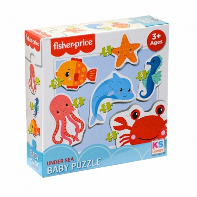 FP 13412 Fisher Price Baby Puzzle Under Sea 6IN1 Puzzle