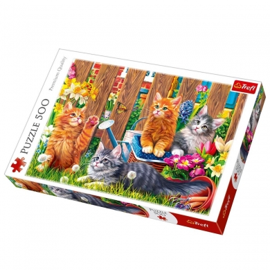 37326 Trefl Puzzle Kittens In The Gard 500 Parça Puzzle
