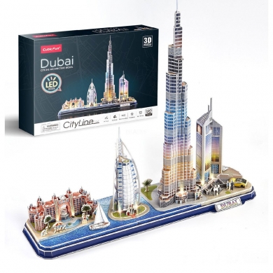CUB L523H City Line Dubai Led Işıklı 3D Puzzle