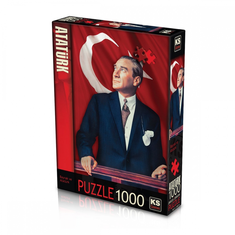 11207 KS, Atatürk ve Türk Bayrağı, 1000 Parça Puzzle