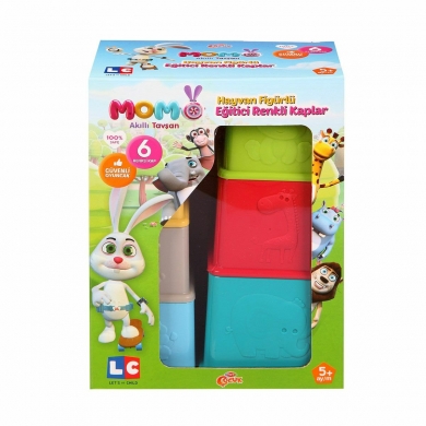 39002 Akıllı Tavşan Momo Eğitici Renkli Kaplar -Enfal