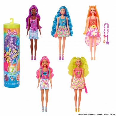 HDN72 Renk Değiştiren Sürpriz  Barbie Neon Saçlı Bebekler - Color Reveal