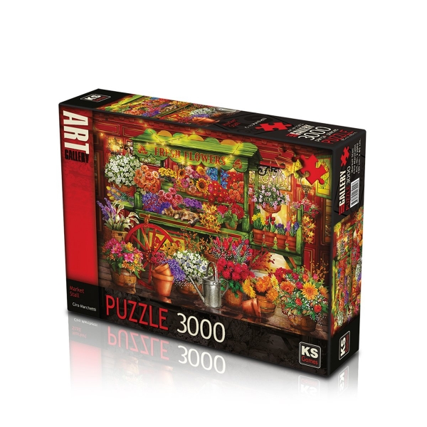 23002 KS, Market Stall, 3000 Parça Puzzle