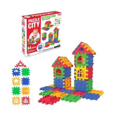 03702 Dede, Puzzle City 64 Parça
