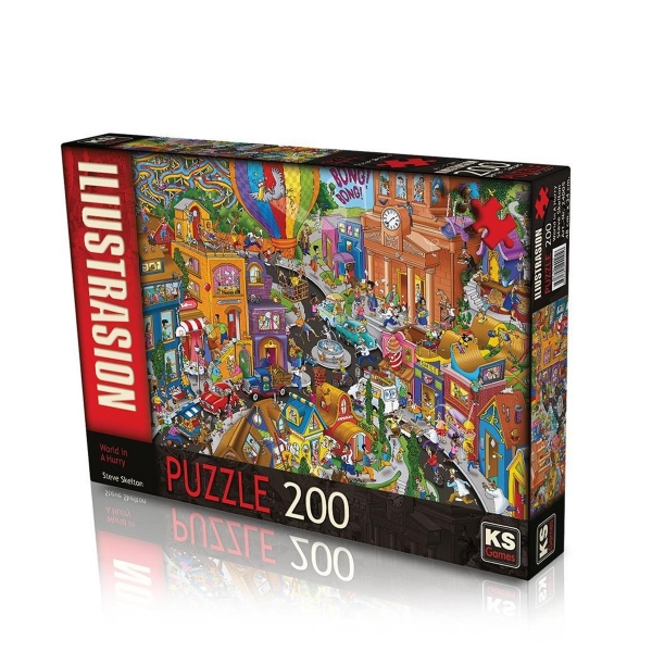 24005 KS, World In A Hurry, 200 Parça Puzzle