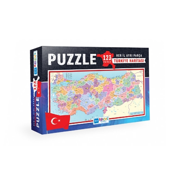 BF124 Türkiye Haritası 123 Parça Puzzle