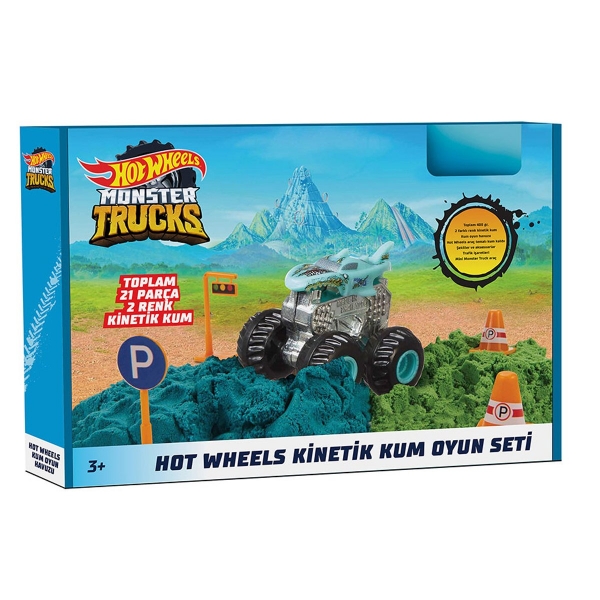 HHJ36 Hot Wheels Monster Trucks Kinetik Kum Oyun Seti