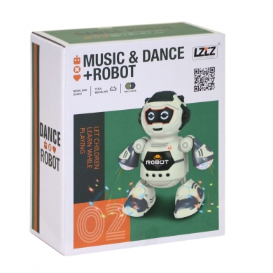6678-2  Müzikli Işıklı Dans Eden Robot -Pasifik