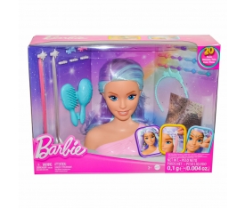 HMD82 Barbie\'nin Renkli Saçlı Büstü ve Aksesuarları