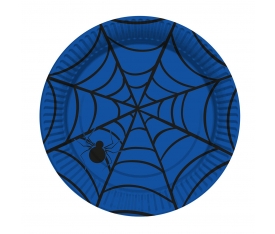 TOR0152 Örümcek Mavi Tabak 23 cm 8 Adet