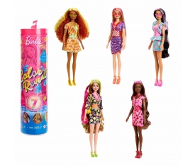 HJX49 Barbie Cutie Reveal - Renk Değiştiren Sürpriz Barbie Meyve Deseni Elbiseli
