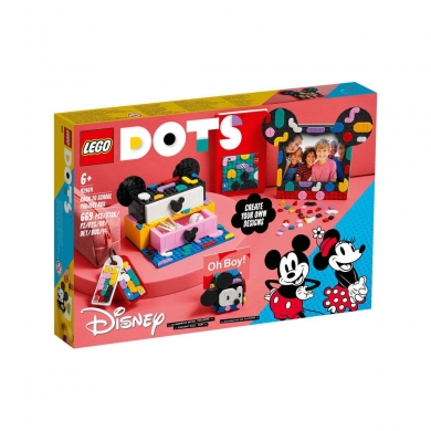 41964 Lego Dots, Mickey ve Minnie Okula Dönüş Projesi Kutusu, 669 parça, +6 yaş