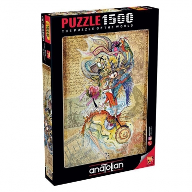 4560 Anatolian Dünyayı Gezen Çerkes Kızı / 1500 Parça Puzzle