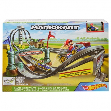 GHK15 Hot Wheels, Mario Kart Çılgın Dönüş Parkuru Yarış Seti / +5 yaş